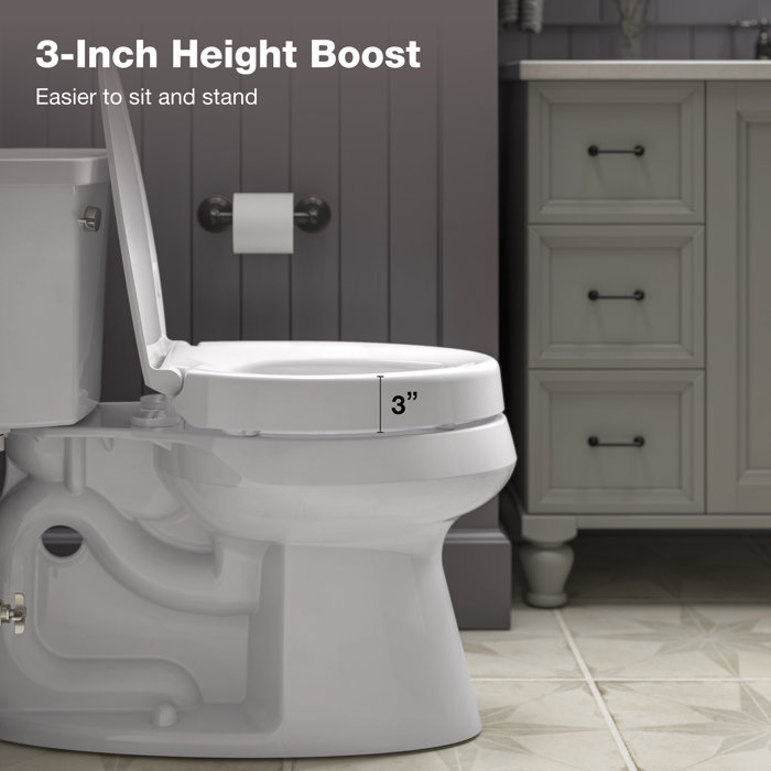 Kohler Hyten Elevated Toilet Seat with QuietClose Lid and Seat and